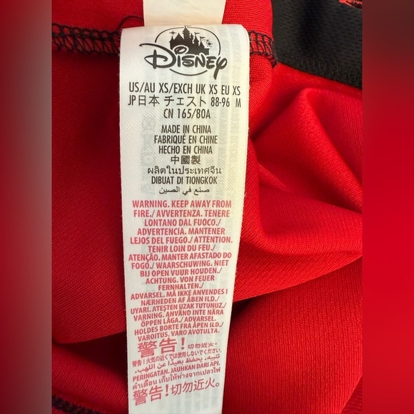 Marvel Disney Our Universe Red and Black Baseball Jersey Size XS - Picture 6 of 12